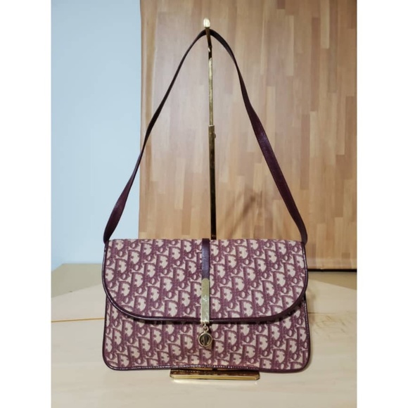 Authentic CHRISTIAN DIOR Vintage Saddle Clutch Shoulder Bag - Picture 1 of 6